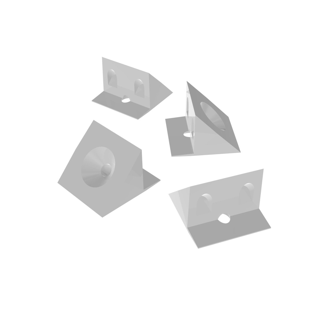 Clip-On Back Panel Fasteners